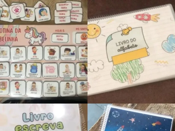 Kit completo com todos os livros pedagógicos e o Quadro de Rotina